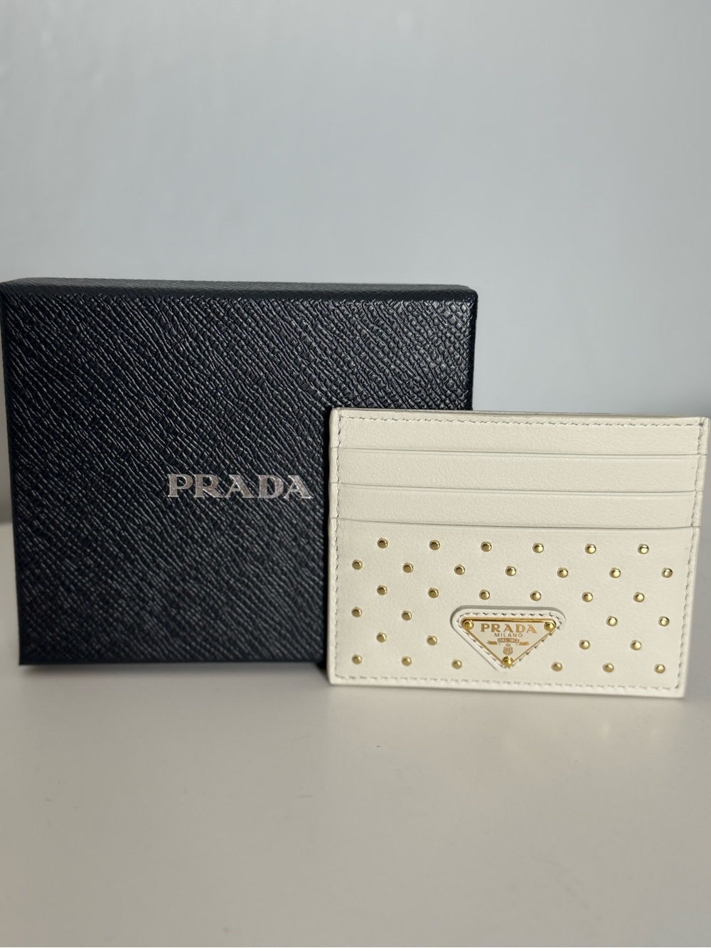 PRADA Struzzo Card Holder